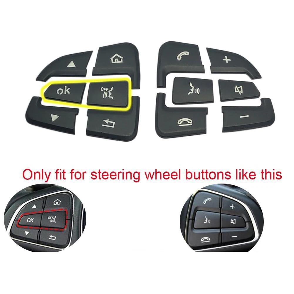 Car Styling Steering Wheel Button Covers Trim Stickers for Mercedes Benz GLC X253 C Class W205 CLA GLA A Class