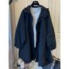 Plus Size Women's Clothing 150.00kg Mid Length Long Length Younger Outdoor Jacket Coat Plus Size Ladies Fall Loose Slim Fit Slimming Trench Coat