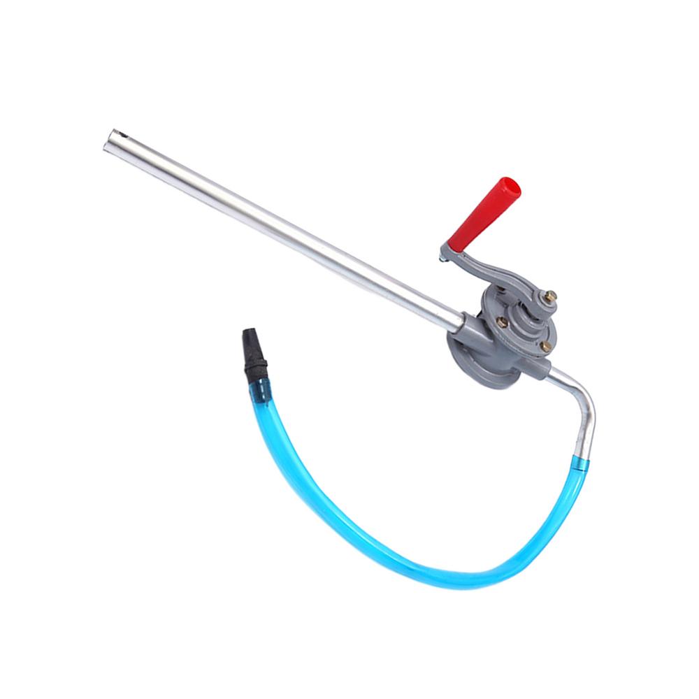 Oil Hand Pump Fluid Transfer Pump Manual Aluminum Alloy Lightweight Automotive Engine Oil Extractor Hand Crank Portable Oil Drum