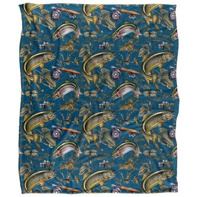 JQ Licensing Jl-Jp-Jq 2 Silky Trout Fishing Supersoft Blanket