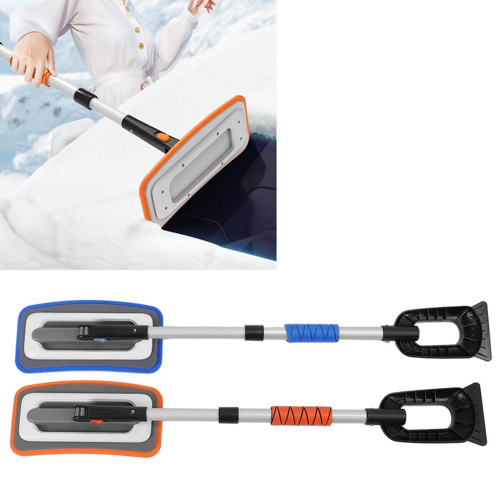 Skrobaki do śniegu samochodowe Stop aluminium Ergonomiczny uchwyt Wydajne usuwanie śniegu Szczotka do śniegu Skrobak do lodu dla