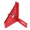 3D Multi Angle Measuring Ruler 0 180 Degree Protractor Aluminum Alloy Anodized Drawing Line Ruler Carpenter Square Red