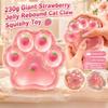 Soft Stress Balls Slow Rising Cat Paw Fruit Designs Fidget Sensory Toy For Kid Strawberry Cat Claw Creative Pinch Fun