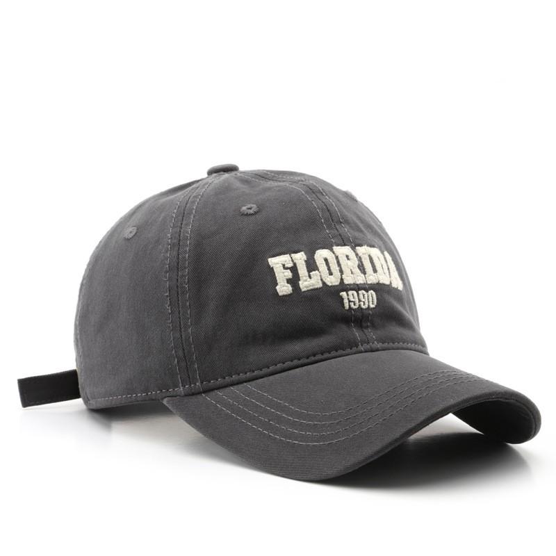 Spring and Autumn Washed Cotton Letter Embroidery Duck Hat Outdoor Travel Male Sun Protection Baseball Cap
