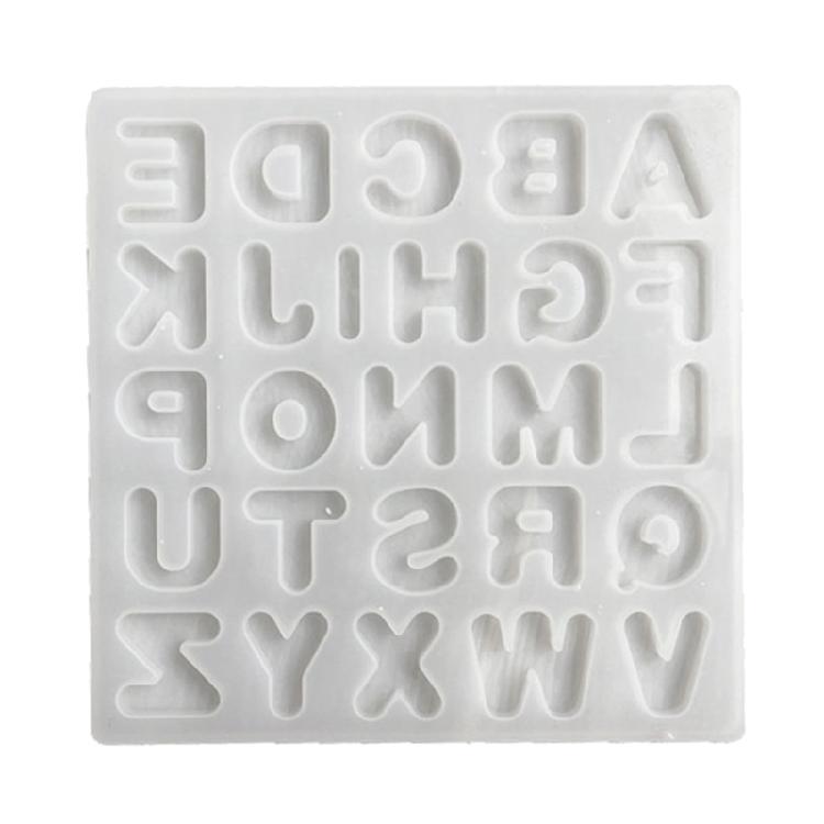 Medium Letters Keychains Mold DIY Epoxy Craft Necklace Keychain Jewelry Mold 1