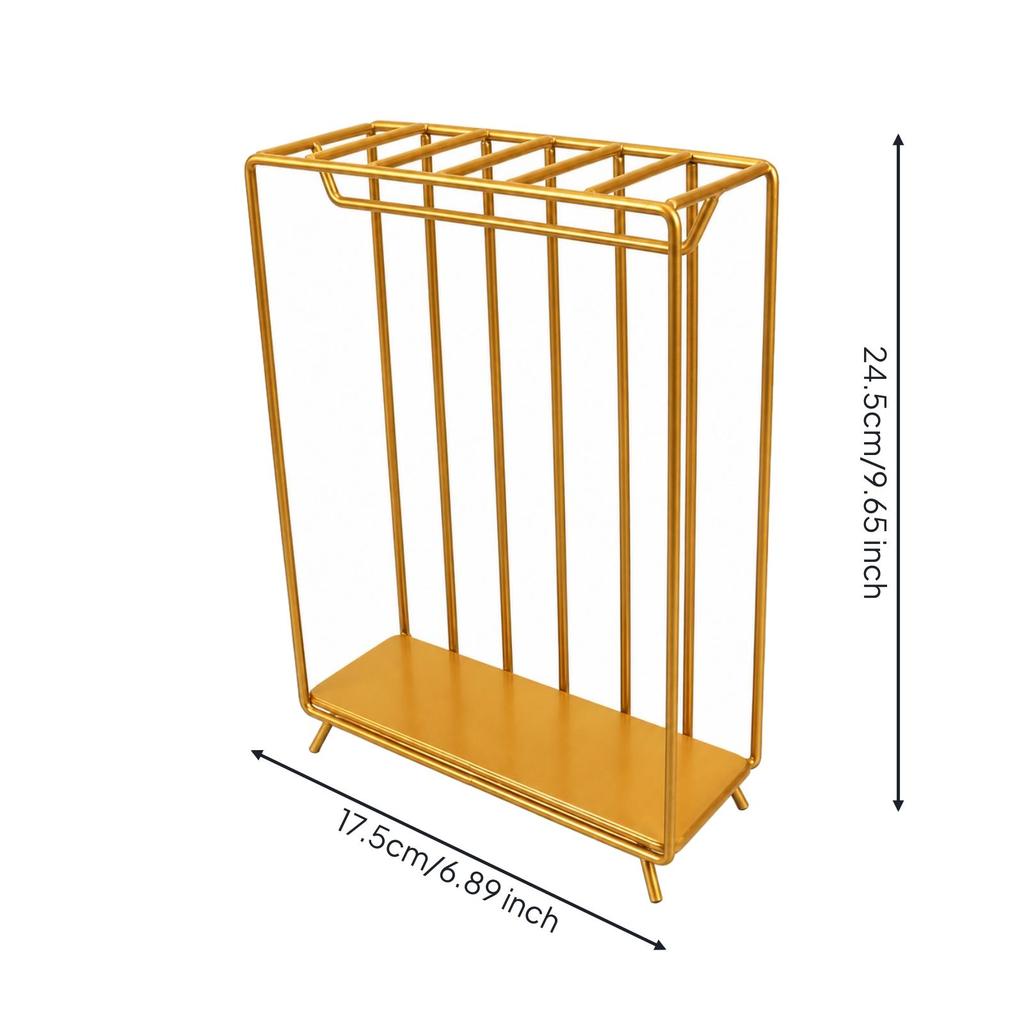 Miniature Painted Metal Wardrobe Rack Open Frame Dollhouse Garment Freestanding