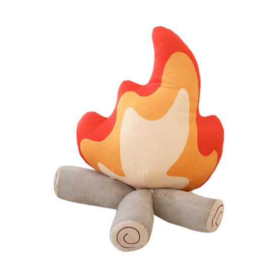

Fake Campfire Plushies Simulation Bonfire Plush Toy Soft Stuffed Funny Fake-Fire Camping Toy Cartoon Firewood Doll Floor Cushion Decorative S