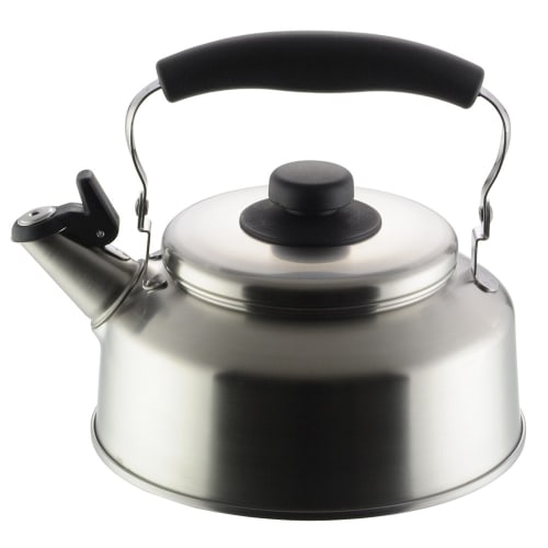 Yoshikawa See's Cooking Whistling Kettle, 2.6L, Induction and Direct Heat Compatible, Simple Design, Made In Japan, Tsubame-Sanjo, YJ1277
