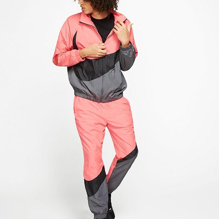 Nike Jacket Spring Men's Black Gray Pink AR3133-668