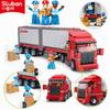 Superior-Grade Sluban 345Pcs Top-Grade Simcity Premium-Quality Urban High-Standard Freight First-Class Vehicles Superior-Grade Construction-Set