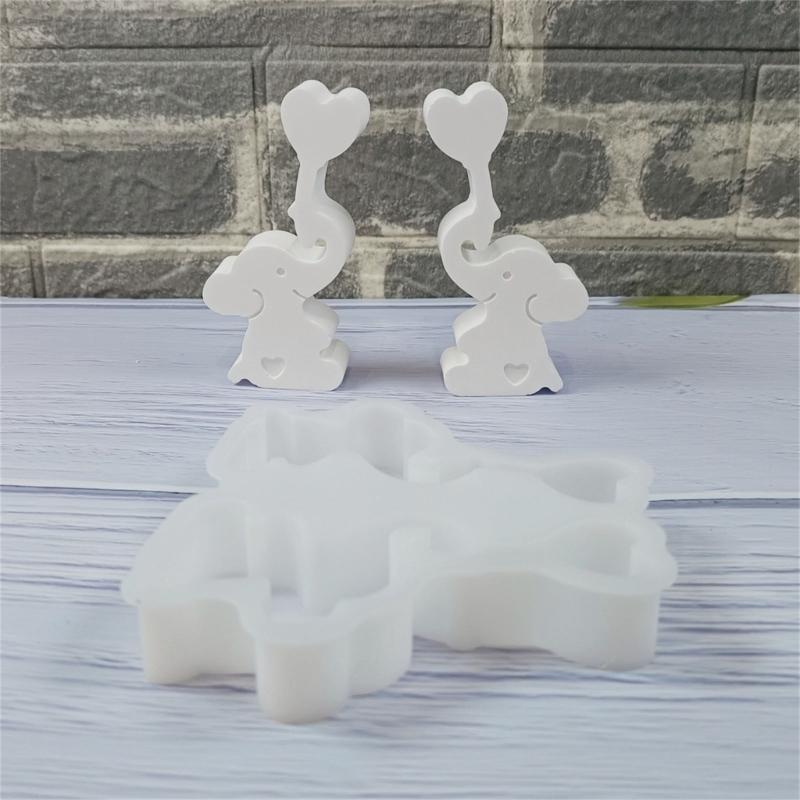 Elephant Balloon Silicone Candle Molds for Candle Soap Epoxy Resin Elephant Shape Silicone Molds for Gypsum Decoration