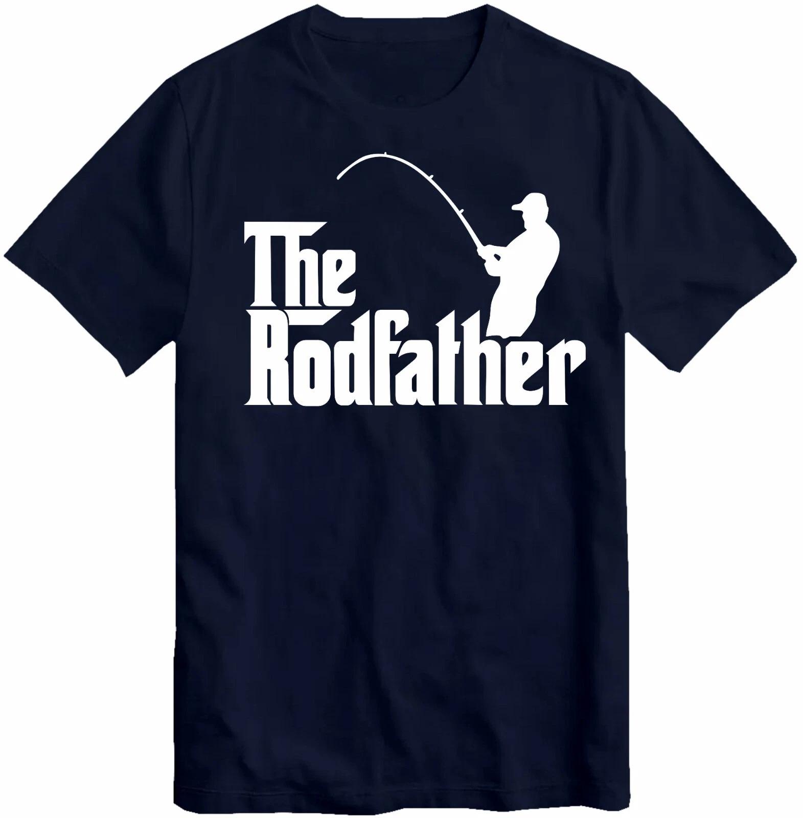 The Rodfather mens T Shirt funny joke novelty fish carp cool dad grandad Top XXXXL