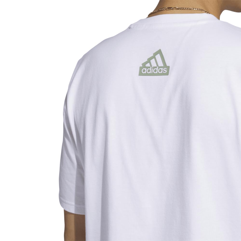 Adidas City Escape Graphic Pocket Short Sleeve ENC41 White 2XL T-Shirt Men's (H49665)