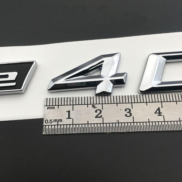 ABS Chrome Car XDrive Emblem Trim Sticker X Drive 20i 25i 28i 30i 35i 40i 48i 50i For X1 X3 X4 X5 X6