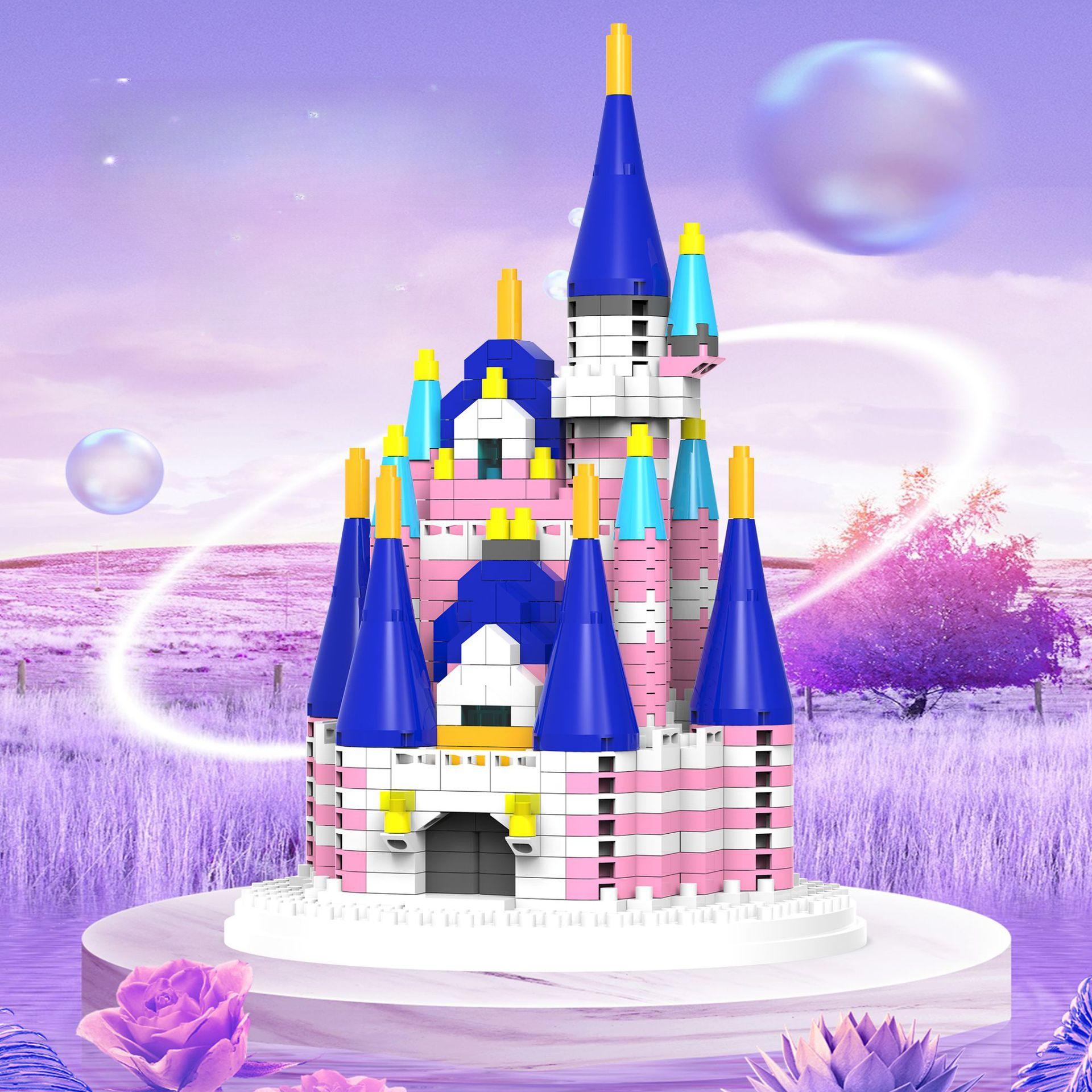 Dream Castle Block Girl Princess Высокосложные головоломки для детей, совместимые с подарком 11.5*4.5*16cm