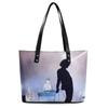 Hand Map Digital Color Printing Handbag Handbag Leather High Quality Large Capacity Tote Bag OEM