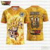 25-26 Dragon Ball Goku graphic T-shirt Messi football jersey Autumn Sports