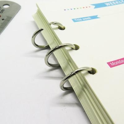 2Pcs Metal Loose Leaf Book Binder 3 Rings For Notebook Album Scrapbook Clips