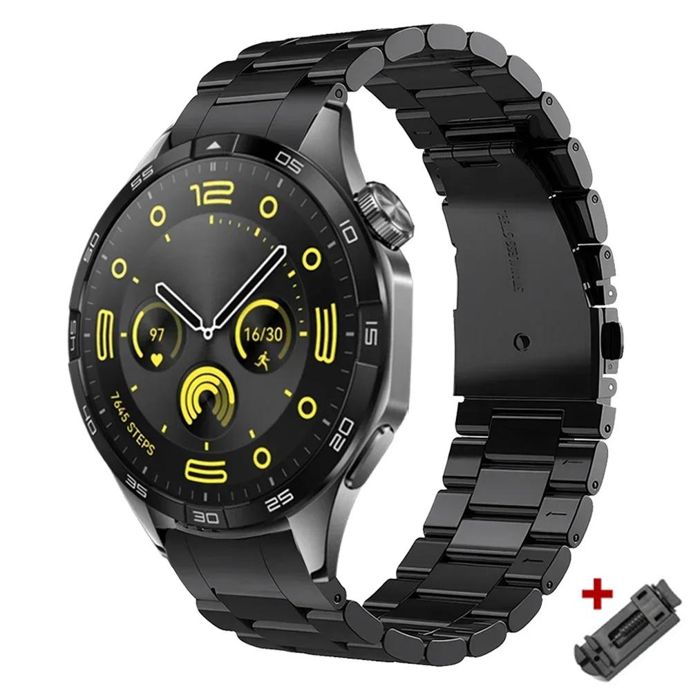 Luxury Metal Strap for Huawei Watch GT4 GT 5 46mm Men 22mm Stainless Steel Band for Huawei Watch GT4 GT5 46mm Watchband Bracelet