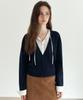 YUPPE Collared V-Neck Knit_Navy