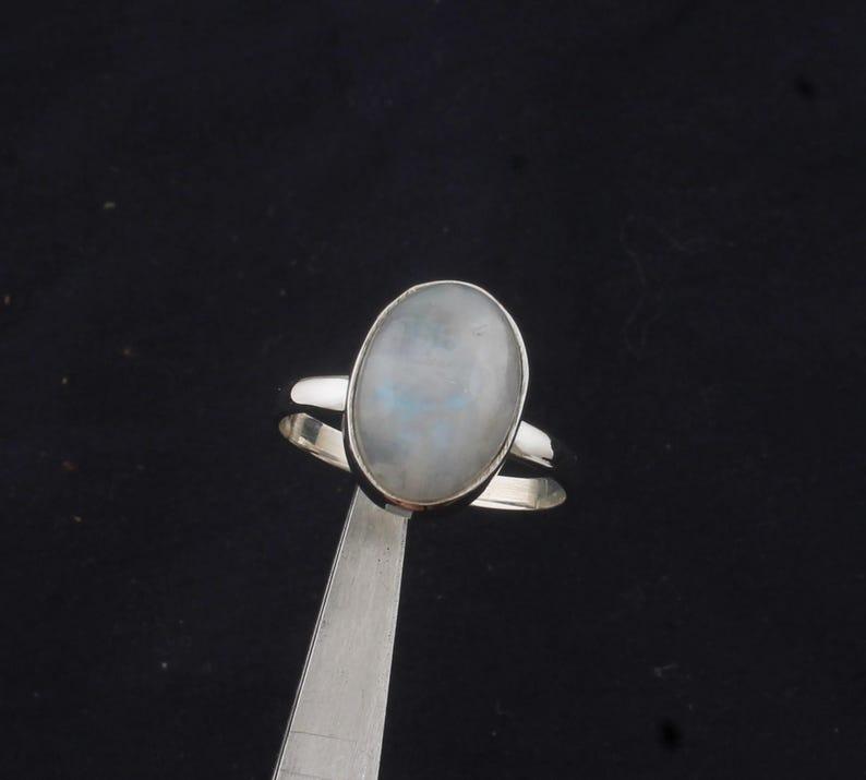 Solid 925 Sterling Silver Moonstone Gemstone Handmade Designer Statement Ring Wedding Gift For Her Silver Jewelry