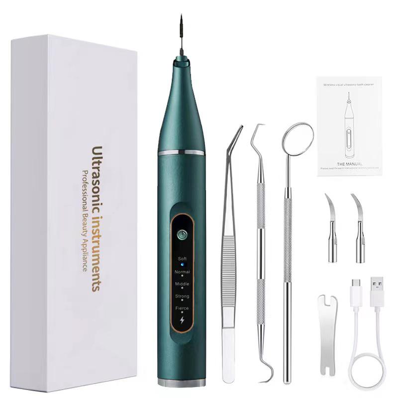 Portable Ultrasonic Tooth Cleaner - Tartar Removal & Whitening Device