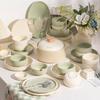 Kangmo Light Luxury Cream Ceramic Dinnerware Set