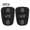 1/2PCS Replacement 3 Buttons Remote Key Fob Case Rubber Pad For Hyundai I10 I20 I30 IX35 Kia K2 K5 Rio Sportage Flip Key Parts