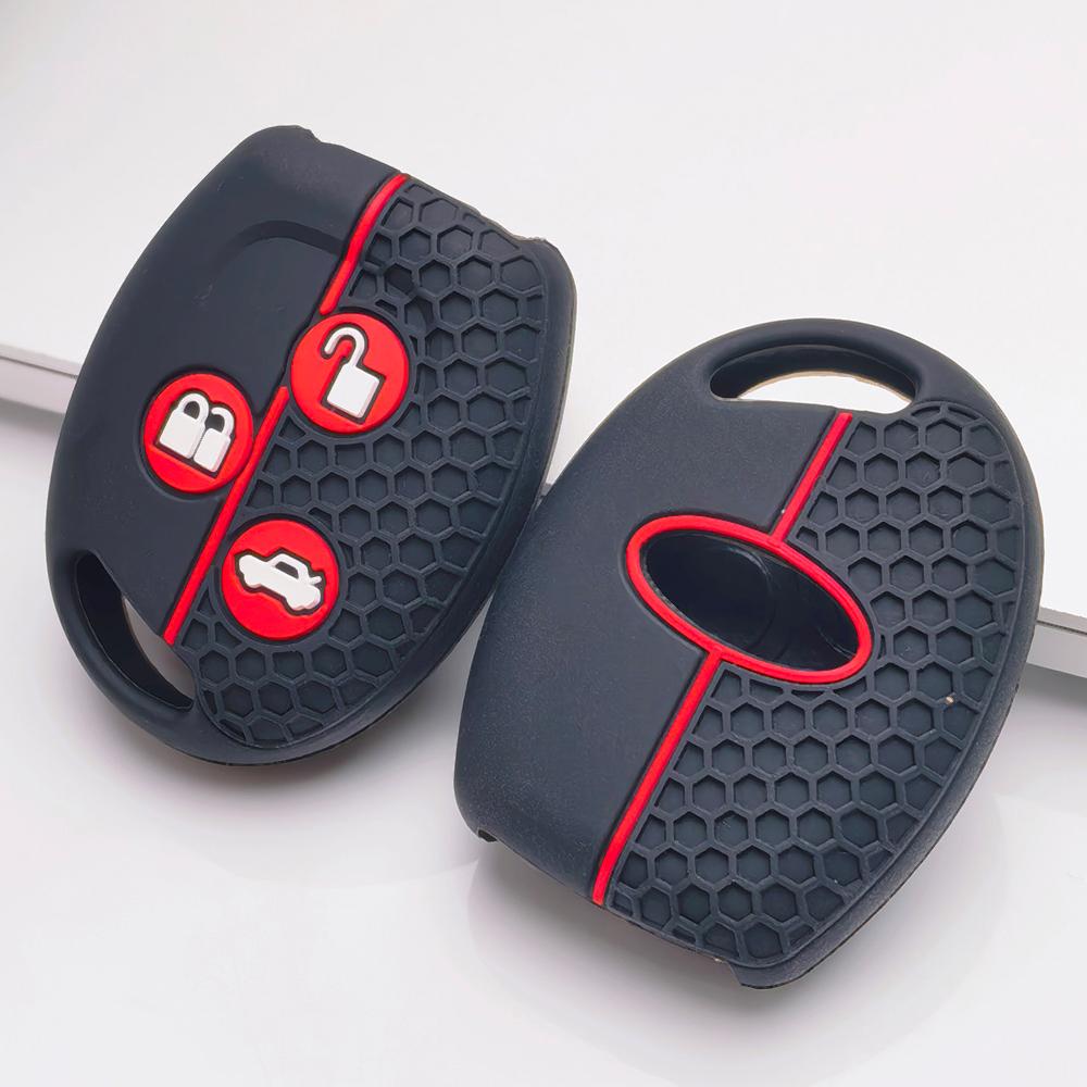 Key Holder Cover for Ford Focus C-Max Mondeo Fiesta MK3 MK4 MK5 MK7 Anti-Scratch Surface Shockproof Structure Soft Grip Texture Easy Install Design