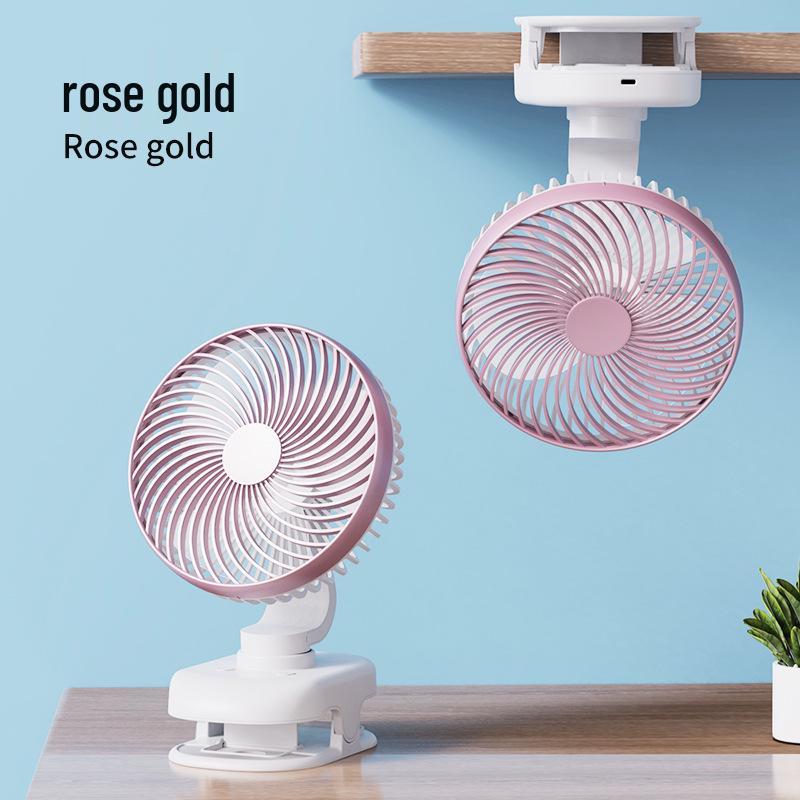 

Ultra-Quiet USB Oscillating Desktop Fan for Office and Dorms Rechargeable (also usable with electric plug)