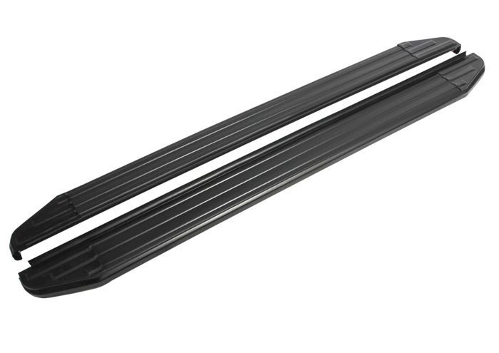 Marchepieds en aluminium - JJ-AUTOMOTIVE - Ford Ranger T6 - 2 pièces - ABE certificat - Noir