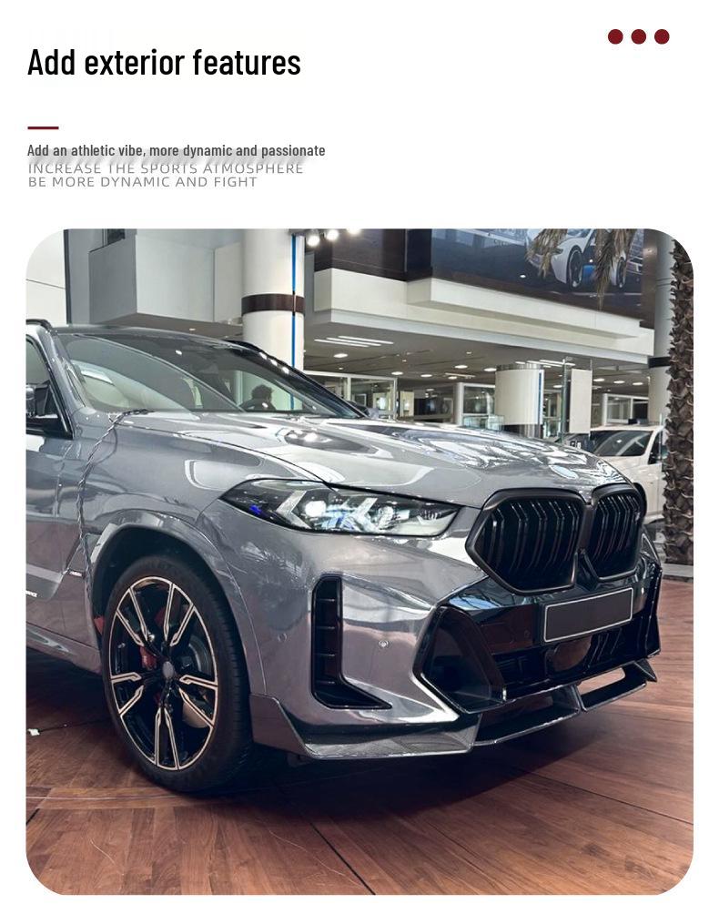 BMW X6 G06 LCI 2023+ M Sport Front Bumper Kit with Front Lip Splitter