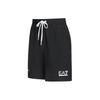 Emporio Armani EA7 SS24 Logo Letter Print Drawstring Straight Leg Casual Shorts Men Shorts Black 3DPS08-PNBXZ-1200