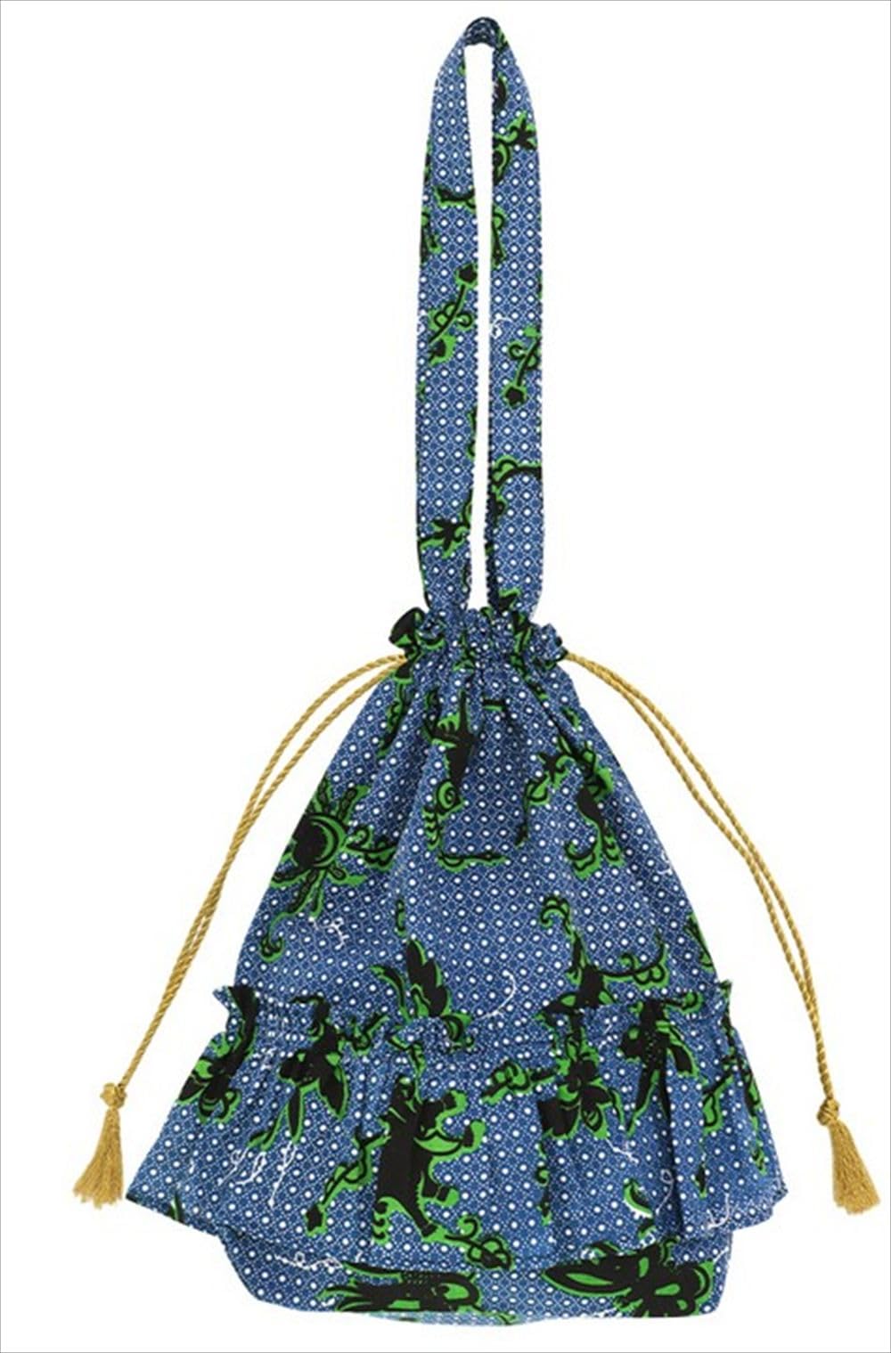 

Frilled Tote Bag с животными в африканском стиле для женщин от Tomo Corporation