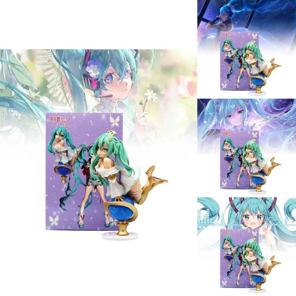 Stunning Hatsune Miku Figurine With Globe Design Perfect For Collectors And Fans