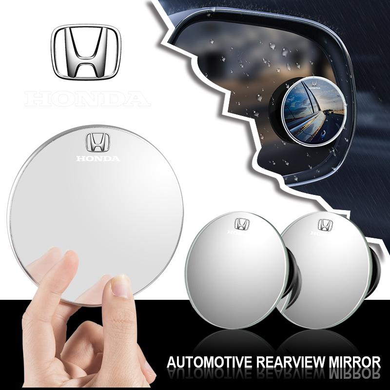 2Pcs 360 Degree Car Blind Spot Rear View Mirror Wide Angle Adjustable For Honda Fit Mugen Insight Type S R VTEC DOHC Modulo Vezel Legend RR Si