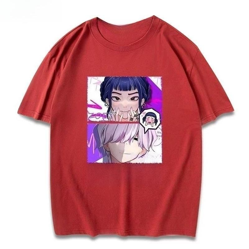 Autumn Winter Cotton T-shirt Handsome Male God Printing Comfortable Fashion Skin-friendly Personalized Large Size Couple T-shirt