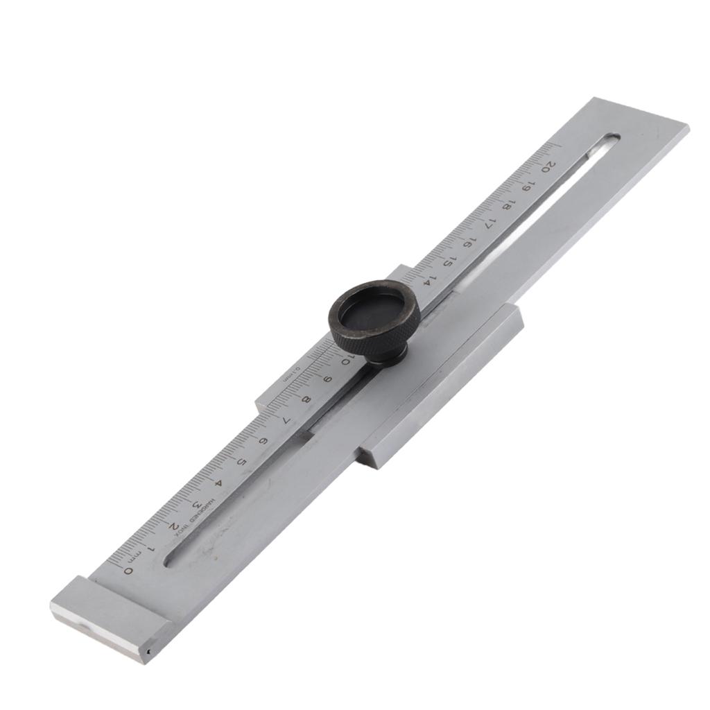 Woodworking Tool Metal Square Ruler Workshop Use Silver Clear Graduations Easy-to-read Markings Ergonomic Design