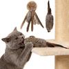 Faux Rabbit Fur Interactive Pet Toys for Cats & Dogs Kitten Hunting Toy Soft Plush Fluffy Cat Kicker Toy