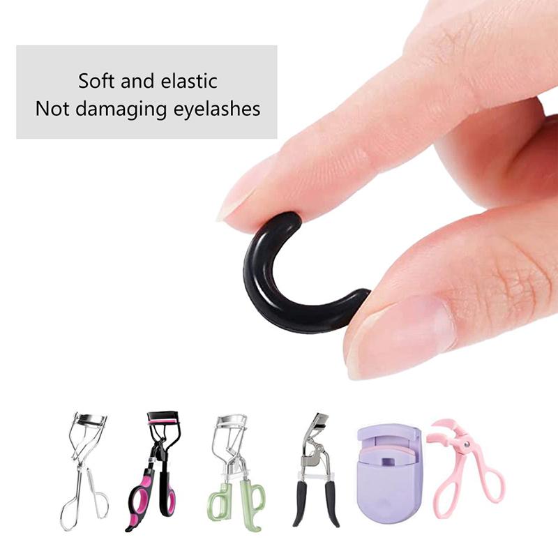 Eyelash Curler Refills Hypoallergenic Soft Rubber Pad For Universal Eyelash Curler With Storage Box Salon-Grade Anti-Slip Design