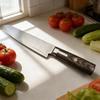 7 Inch Santoku Knife S301 Powder Steel Blade Wood Handle Chef Slicing Vegetables Cleaver Meat Handmade Forged Kitchen Knives