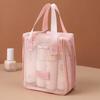 Mesh Makeup Toiletry Storage Bag Handbags Portable Travel Washing Body Shower Tools Organizer Hanging Cosmetic Organizer Pouch