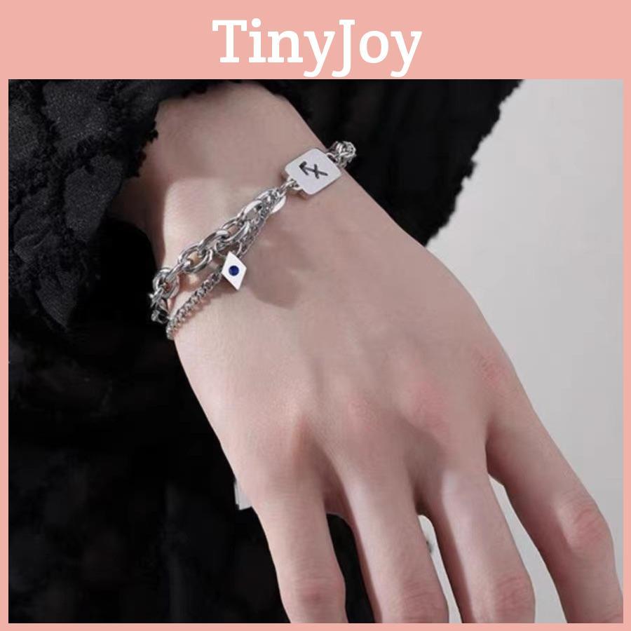 Layer Fashionable Double Titanium Steel Bracelet Minimalist Hipster Accessory Gifting For