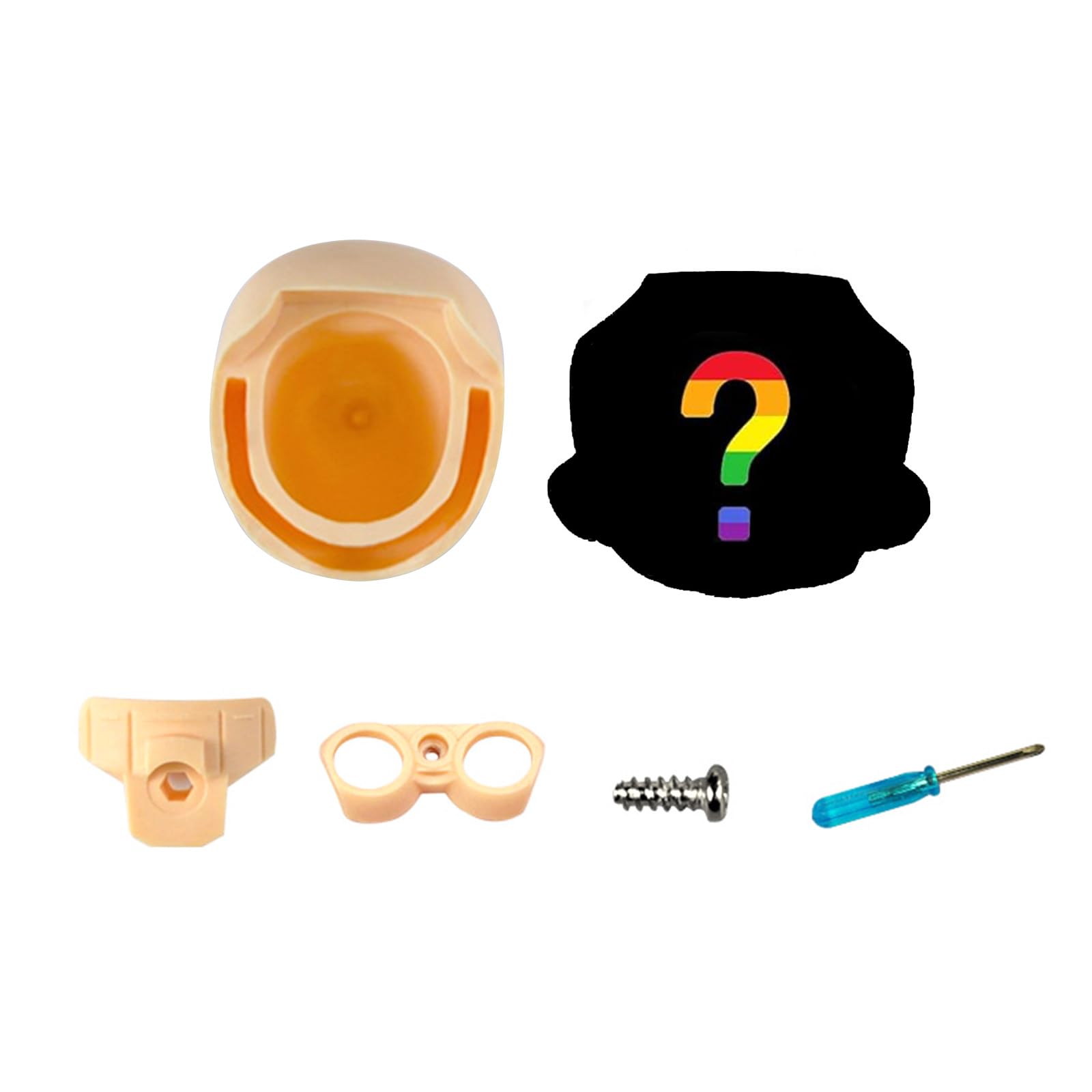 

Голова куклы YMY, случайная сменная голова с пустым лицом, шарнирная кукольная голова, аксессуар для кукольного тела масштаба 1:12