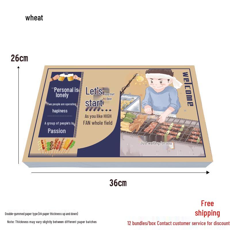 

Disposable Oil-Proof Restaurant Tray Liners