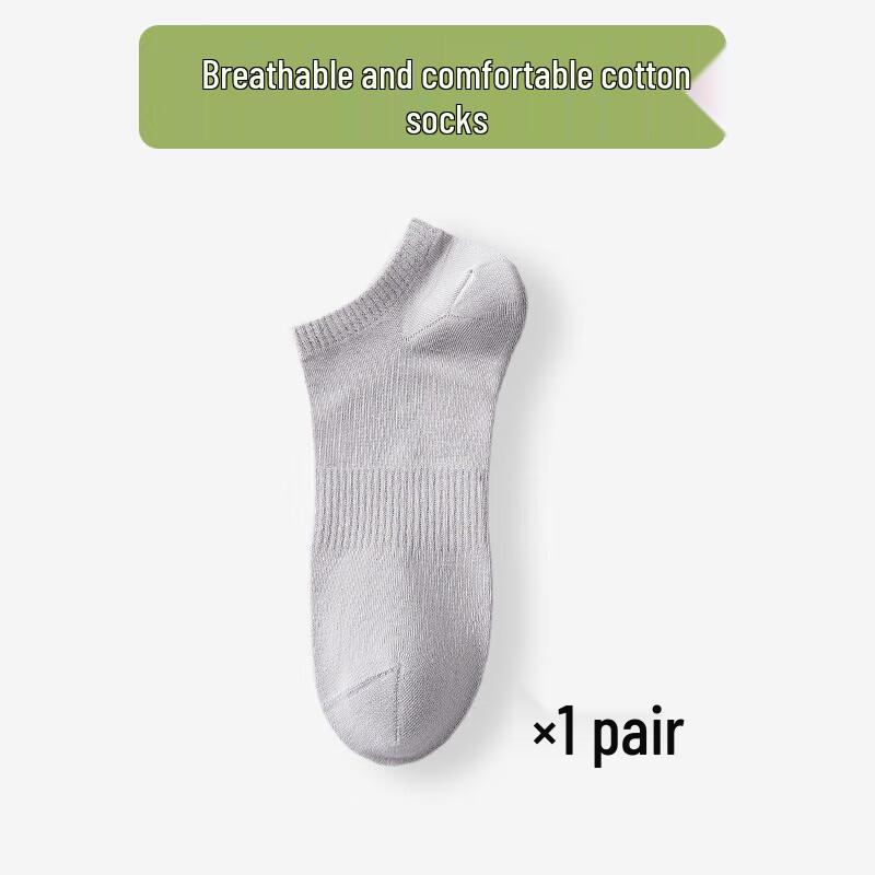 NiQing Unisex Anti-Odor Sweat-Absorbing Cotton Summer Socks
