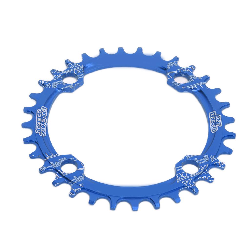 FMFXTR Bike Chainring Bicycle Narrow Wide 104 BCD 32T Round Chainring for Mountain Bike BicycleBlue