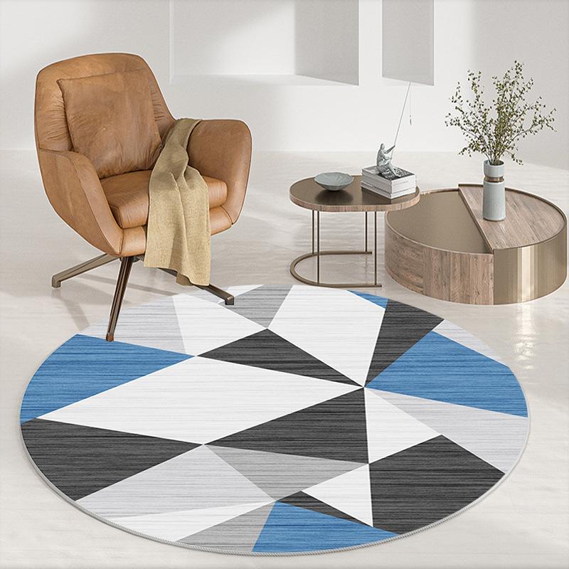 Round Carpet Floor Mat Office Swivel Chair Mat Living Room Coffee Table Mat Bedroom Bedside Carpet