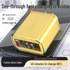 240W Gallium Nitride Fast Charger, Multi-Port, Transparent Design, Efficient Heat Dissipation, Compatible with Apple & Android Devices