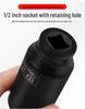 35-Piece Heavy-Duty 1/2 Inch Hex Impact Socket Set for Cars